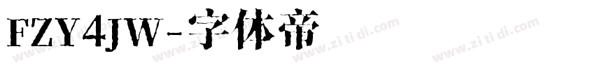 FZY4JW字体转换