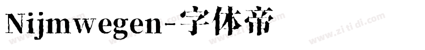 Nijmwegen字体转换