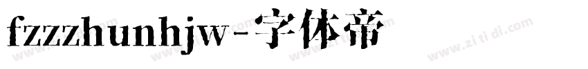 fzzzhunhjw字体转换