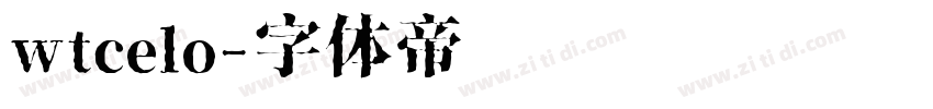 wtcelo字体转换