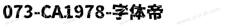 073-CA1978字体转换