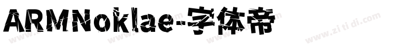 ARMNoklae字体转换