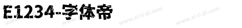 E1234字体转换