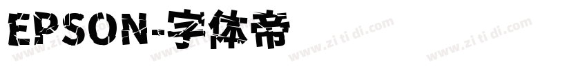 EPSON字体转换