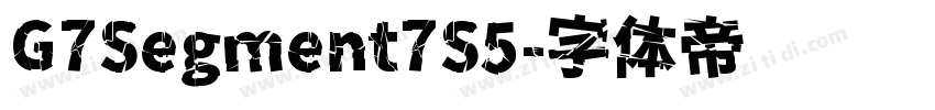 G7Segment7S5字体转换