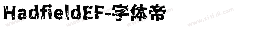 HadfieldEF字体转换