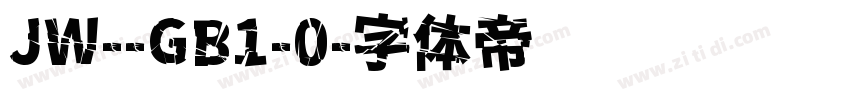 JW--GB1-0字体转换