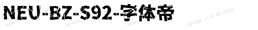 NEU-BZ-S92字体转换