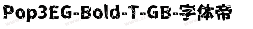 Pop3EG-Bold-T-GB字体转换