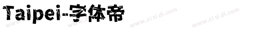 Taipei字体转换