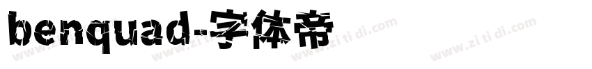 benquad字体转换