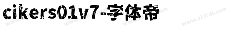 cikers01v7字体转换