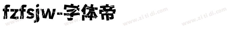 fzfsjw字体转换