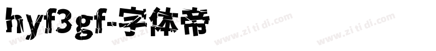 hyf3gf字体转换