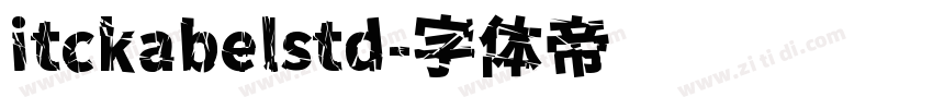 itckabelstd字体转换