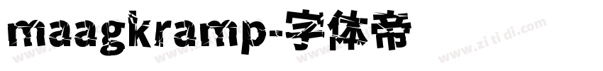 maagkramp字体转换