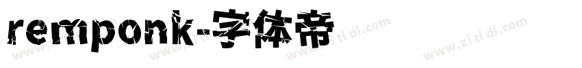 remponk字体转换