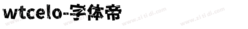 wtcelo字体转换