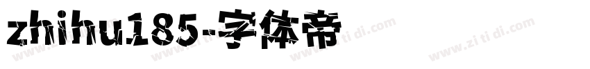 zhihu185字体转换