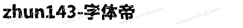 zhun143字体转换