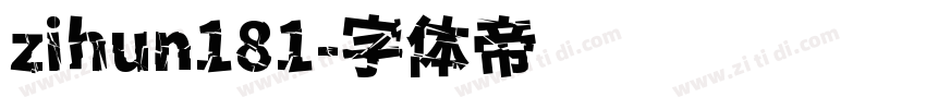 zihun181字体转换