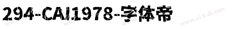 294-CAI1978字体转换