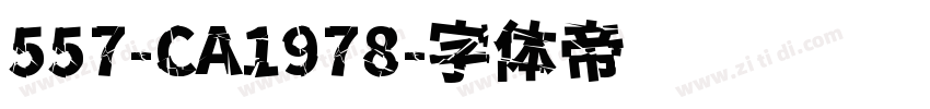 557-CA1978字体转换