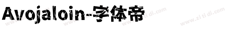 Avojaloin字体转换