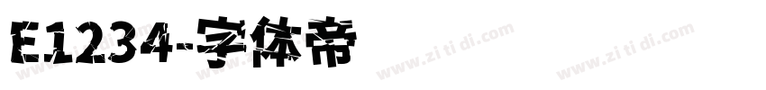 E1234字体转换