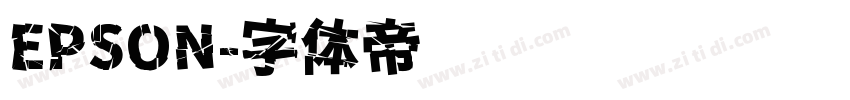 EPSON字体转换