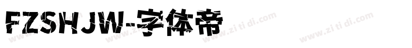 FZSHJW字体转换
