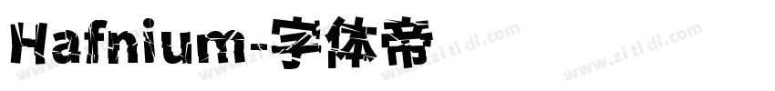 Hafnium字体转换