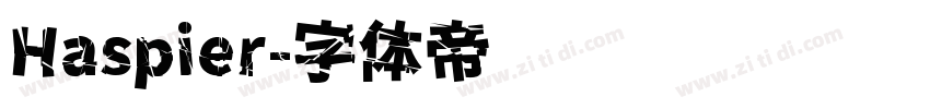 Haspier字体转换