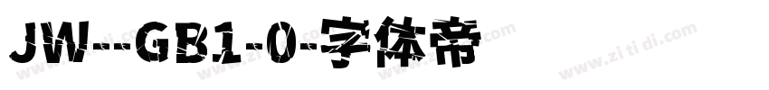 JW--GB1-0字体转换
