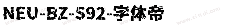 NEU-BZ-S92字体转换