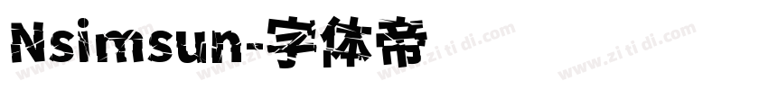 Nsimsun字体转换