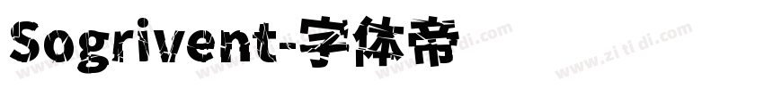 Sogrivent字体转换