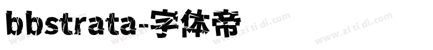 bbstrata字体转换