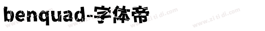 benquad字体转换