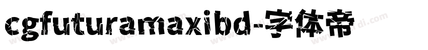 cgfuturamaxibd字体转换