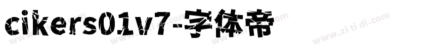 cikers01v7字体转换