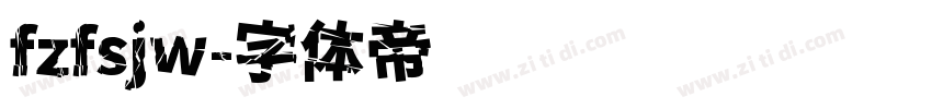 fzfsjw字体转换