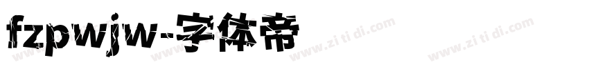 fzpwjw字体转换