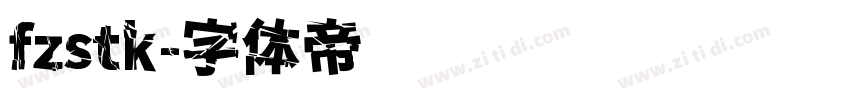 fzstk字体转换