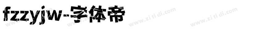 fzzyjw字体转换