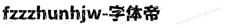 fzzzhunhjw字体转换