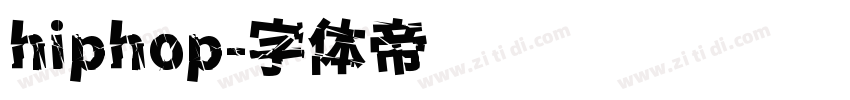 hiphop字体转换
