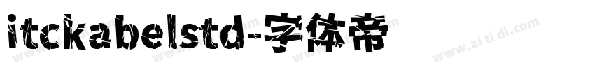 itckabelstd字体转换