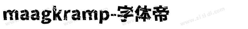maagkramp字体转换