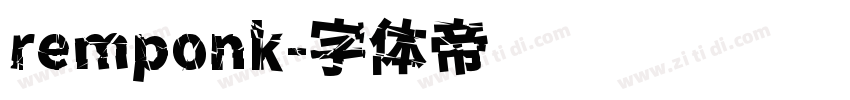 remponk字体转换
